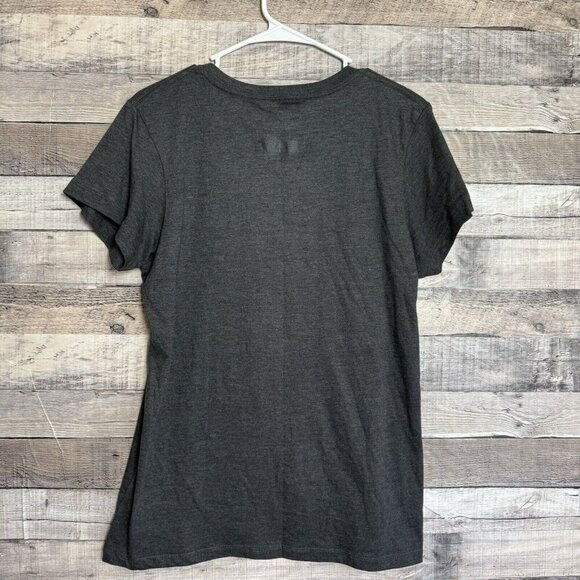 Carolina Panthers NFL TEAM APPAREL Women's XL Kuechly V-Neck T-Shirt Gray - Picture 2 of 7